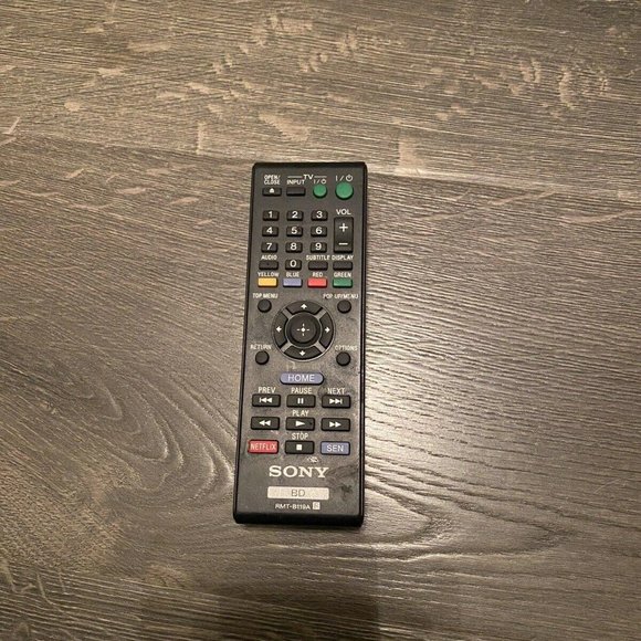 Genuine Original RMT-B119A Sony BD Remote Control for Blu-Ray Disc DVD Player - Picture 2 of 4